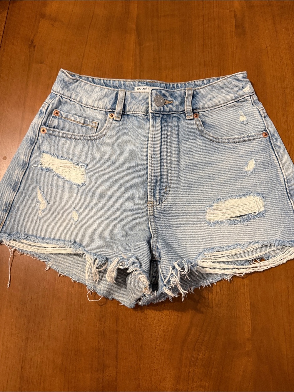 Garage festival Distressed Denim Jean Shorts size 24/0